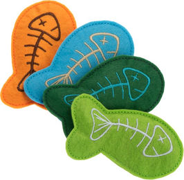 Produktbild von zooplus Katzenspielzeug Marlin 4er Set mit Catnip aus Filz