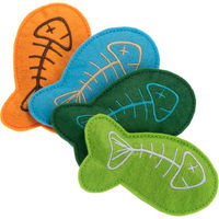Produktbild von zooplus Katzenspielzeug Marlin 4er Set mit Catnip aus Filz