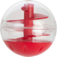Produktbild von zooplus Katzenspielzeug Snackball Intelligenzspielzeug aus Kunststoff in Rot und Transparent