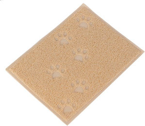 Produktbild von zooplus Katzentoilettenvorleger Pfötchen aus Kunststoff beige