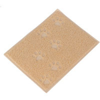 Produktbild von zooplus Katzentoilettenvorleger Pfötchen aus Kunststoff beige