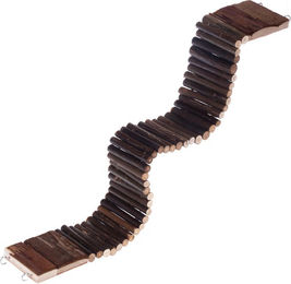 Produktbild von zooplus Kletterspielzeug Hängebrücke aus Naturholz für Kleinnager wie Hamster und Mäuse Braun L 55 x B 7 cm