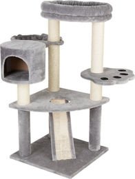 Produktbild von zooplus Kratzbaum Bärenhöhle Grau mit Sisal für Katzen