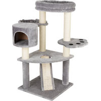 Produktbild von zooplus Kratzbaum Bärenhöhle Grau mit Sisal für Katzen