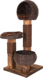 Produktbild von zooplus Kratzbaum Burned Wood aus Holz in Braun für Katzen