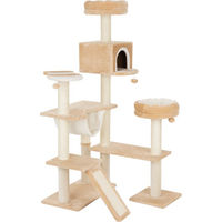 Produktbild von zooplus Kratzbaum Knusperhäuschen mit Leiter beige XXL mit Sisal für Katzen