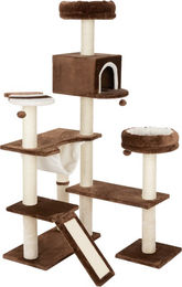 Produktbild von zooplus Kratzbaum Knusperhäuschen mit Leiter in Braun mit Sisal für Katzen