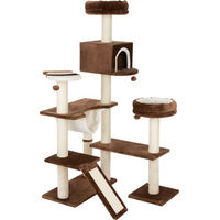 Produktbild von zooplus Kratzbaum Knusperhäuschen mit Leiter in Braun mit Sisal für Katzen