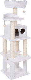 zooplus Kratzbaum La Digue III XXL in Weiß mit Sisal – Bild 1 von 1