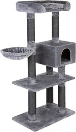 zooplus Kratzbaum Nox für Katzen in Dunkelgrau mit Sisal – Bild 1 von 1