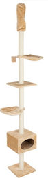 Produktbild von zooplus Kratzbaum Orion mit Deckenspanner aus Holz in Beige