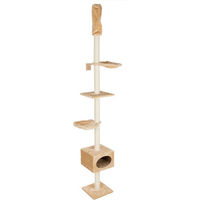 Produktbild von zooplus Kratzbaum Orion mit Deckenspanner aus Holz in Beige