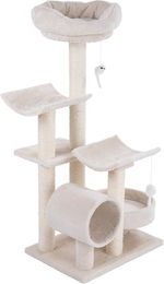 zooplus Kratzbaum Penelope für Katzen in Beige mit Sisal, 116 cm Höhe – Bild 1 von 5