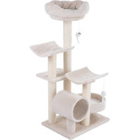 Produktbild von zooplus Kratzbaum Penelope für Katzen in Beige mit Sisal, 116 cm Höhe