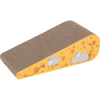 Produktbild von zooplus Kratzbrett aus Kratzpappe in Bunt für Katzen L 43,5 x B 19 x H 12 cm