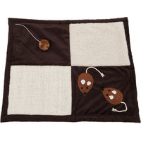 Produktbild von zooplus Kratzmatte Patchwork aus Sisal in Braun und Beige