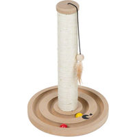 Produktbild von zooplus Kratzsäule Spielbaum Scratch & Play Natur Beige mit Sisal