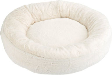 Produktbild von zooplus Kuschelbett Angora Hundekissen und Katzenbett aus Polyester Ø 55 x H 16 cm