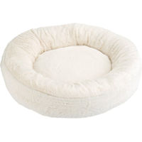 Produktbild von zooplus Kuschelbett Angora Hundekissen und Katzenbett aus Polyester Ø 55 x H 16 cm