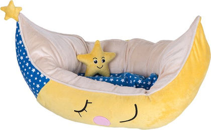 zooplus Kuschelbett Mond Hundekissen Katzenkissen L 70 x B 45 x H 30 cm – Bild 1 von 1