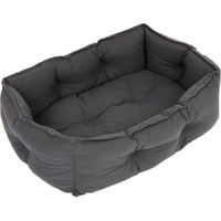 Produktbild von zooplus Kuschelbett Silky Hundebett Grau Polyester L 80 x B 60 x H 21 cm
