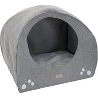Produktbild von zooplus Kuschelhöhle Wigwam aus Filz für Hunde in Grau Weiß Größe L