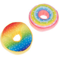 Produktbild von zooplus Plüschspielzeug Squeaky Donuts Set für Hunde in Bunt, 2er Pack