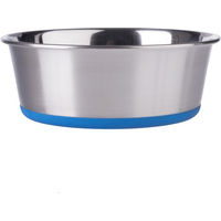 Produktbild von zooplus Premium Futternapf aus Edelstahl in Silber oder Blau - 1,9 l