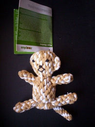 Zooplus Rope Monkey Knoten-Affe aus Baumwolle als Wurf-, Zerr- und Apportierspielzeug für Hunde in den Größen XS, S, M - 1 Stk. – Bild 1 von 3