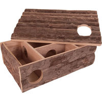 Produktbild von zooplus Spiel- und Schlafhaus Leif aus Holz für Hamster in Braun 35 x 25 x 12 cm
