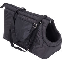 Produktbild von zooplus Transportbox Carry Nylon Tragetasche für Welpen und kleine Hunde Schwarz Wasserabweisend 55 x 22 x 28 cm