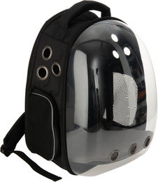 zooplus Transportbox Rucksack für Welpen Schwarz aus Polyester – Bild 1 von 1