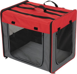 zooplus Transporthütte First Class Basic Größe M rot/grau B 46 x T 61 x H 53,5 cm – Bild 1 von 1