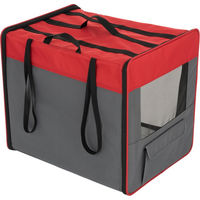 Produktbild von zooplus Transporthütte First Class Basic XL für große Hunde in Rot/Grau
