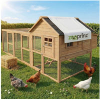 Produktbild von Zooprinz Happy Huhn XXL Hühnerstall aus Holz mit Freilauf und Nistkasten