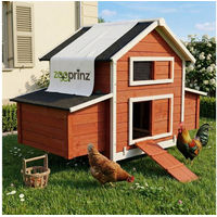 Produktbild von Zooprinz Hühnerstall Betty XXL aus Holz mit Regen- und Sonnendach sowie Nistkasten 301x113x171 cm