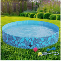 Produktbild von Zooprinz Hundepool faltbar mit drei Spielzeugen UV-beständig blau
