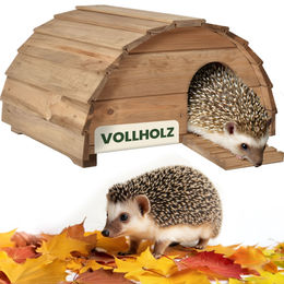zooprinz Igelhaus aus Holz in Braun als Winterquartier für Igel – Bild 1 von 8