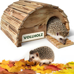 zooprinz Igelhaus aus Holz in Braun als Winterquartier für Igel – Bild 1 von 8