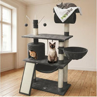 Produktbild von Zooprinz Kratzbaum Emma XXL für Katzen in Grau mit Sisalstämmen und 140 cm Höhe