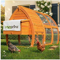 Produktbild von Zooprinz Superhenne XXL Hühnerstall mit Freilaufgehege aus massivem Kiefernholz wetterfest Braun 172x102x76 cm