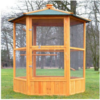 Produktbild von Zooprinz XL Vogelvoliere aus Holz für Wellensittiche Nymphensittiche und Papageien witterungsbeständig und ganzjährig nutzbar