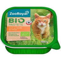 Produktbild von ZooRoyal Bio Pastete Huhn und Pute für erwachsene Hunde getreidefrei 32x100g