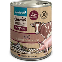 Produktbild von ZooRoyal Charlys Naturkost Hundefutter Adult Rind Schinken Kartoffeln und Leinöl 800g