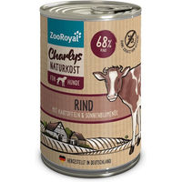 Produktbild von ZooRoyal Charlys Naturkost Hundefutter Rind mit Kartoffel und Sonnenblumenöl Adult 6x400g