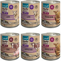 Produktbild von ZooRoyal Charlys Naturkost Mixpaket für erwachsene Hunde 6x800g
