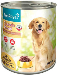 ZooRoyal Classic Hundefutter Pastete mit Ente und Rind 4x800 g – Bild 1 von 2