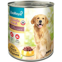 Produktbild von ZooRoyal Classic Hundepaté mit Rind 4x800 g