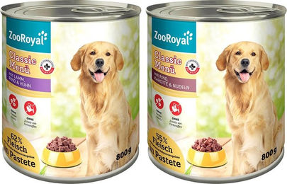 Produktbild von ZooRoyal Classic Menü Mixpaket Hund Paté 6x800 g