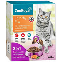 Produktbild von ZooRoyal Crunchy Mix Adult mit Huhn, Erbsen und Karotten 800g